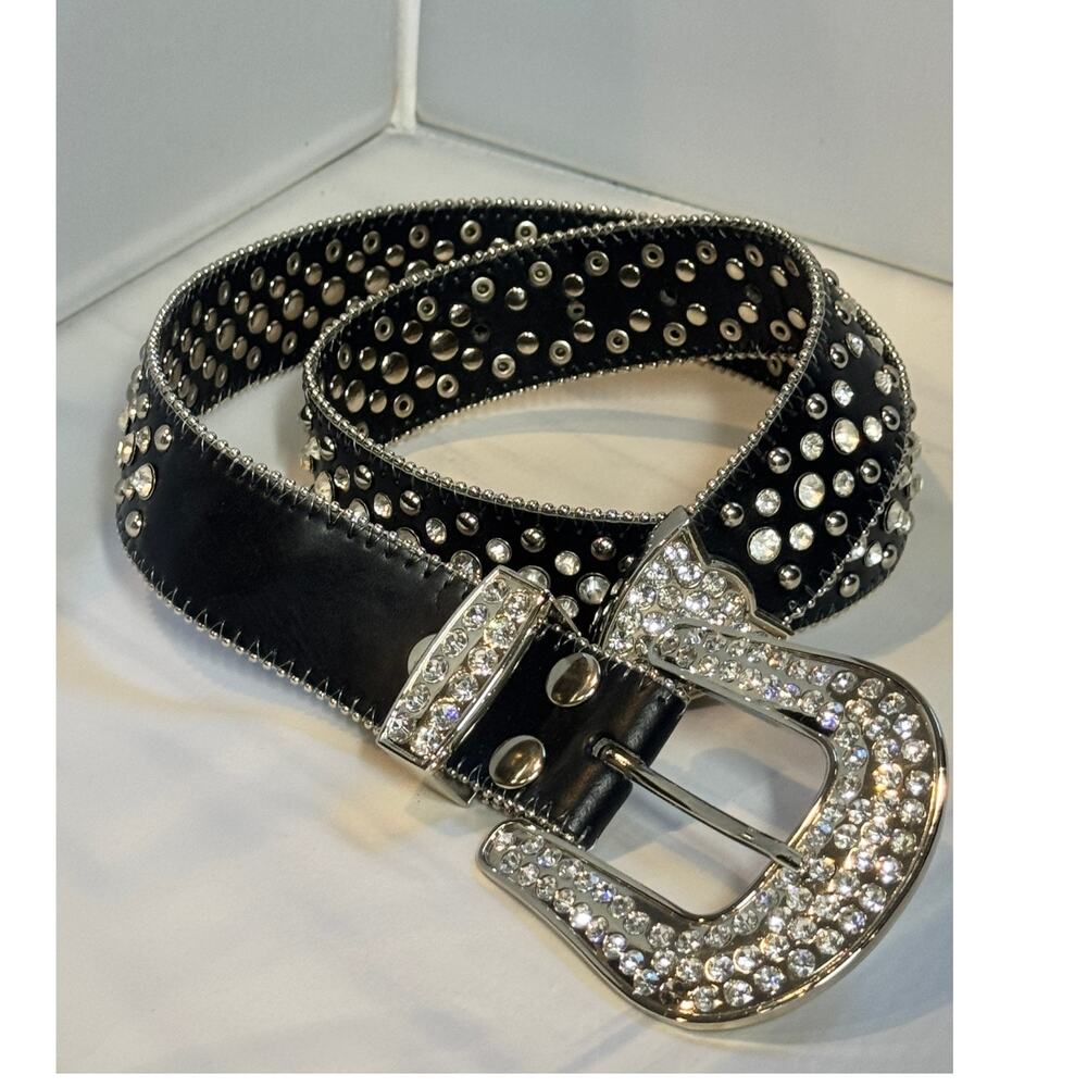Bling‎ It On by Titania Golf western cowgirl bling, S black leather women